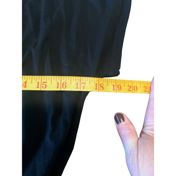 LOFT Beach Black Jumpsuit Small tie v back short sleeve wide leg - Picture 3 of 6